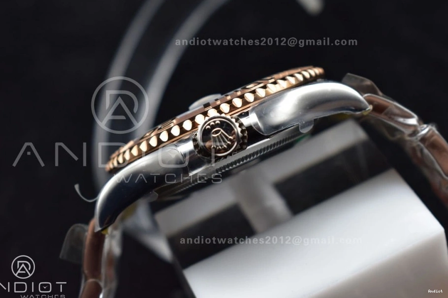 Gold Best Dial Edition Plated VR3235 904L 1:1 Yacht-Master Steel Black Rose Bracelet On 126621 SS Clean 1205